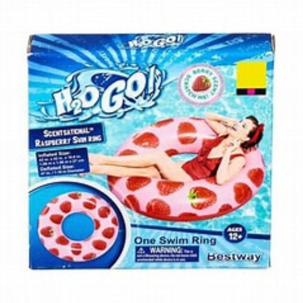 Bestway H2O Go Scentsational Raspberry Swim Ring Age 12+